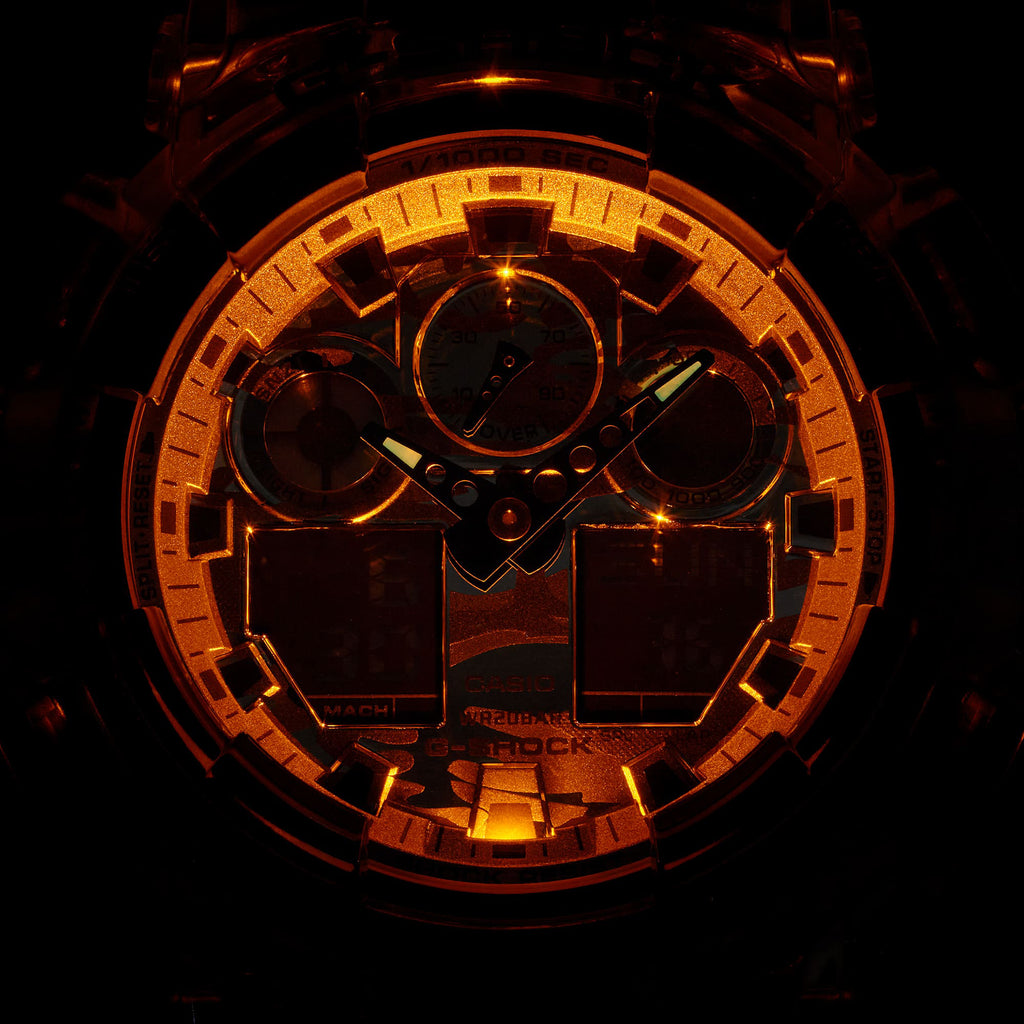 CASIO G-SHOCK GA-100SKC-1ADR CAMO POWER - MENS SPORTY RESILIENT TIMEPIECE