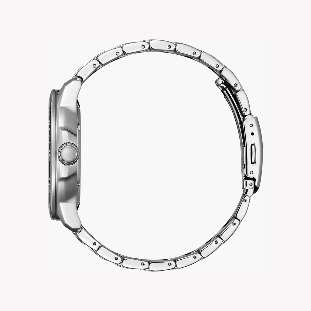 CITIZEN AW1525-81L - DYNAMIC PRECISION MEN'S WATCH with Silver Stainless Steel & Blue Dial