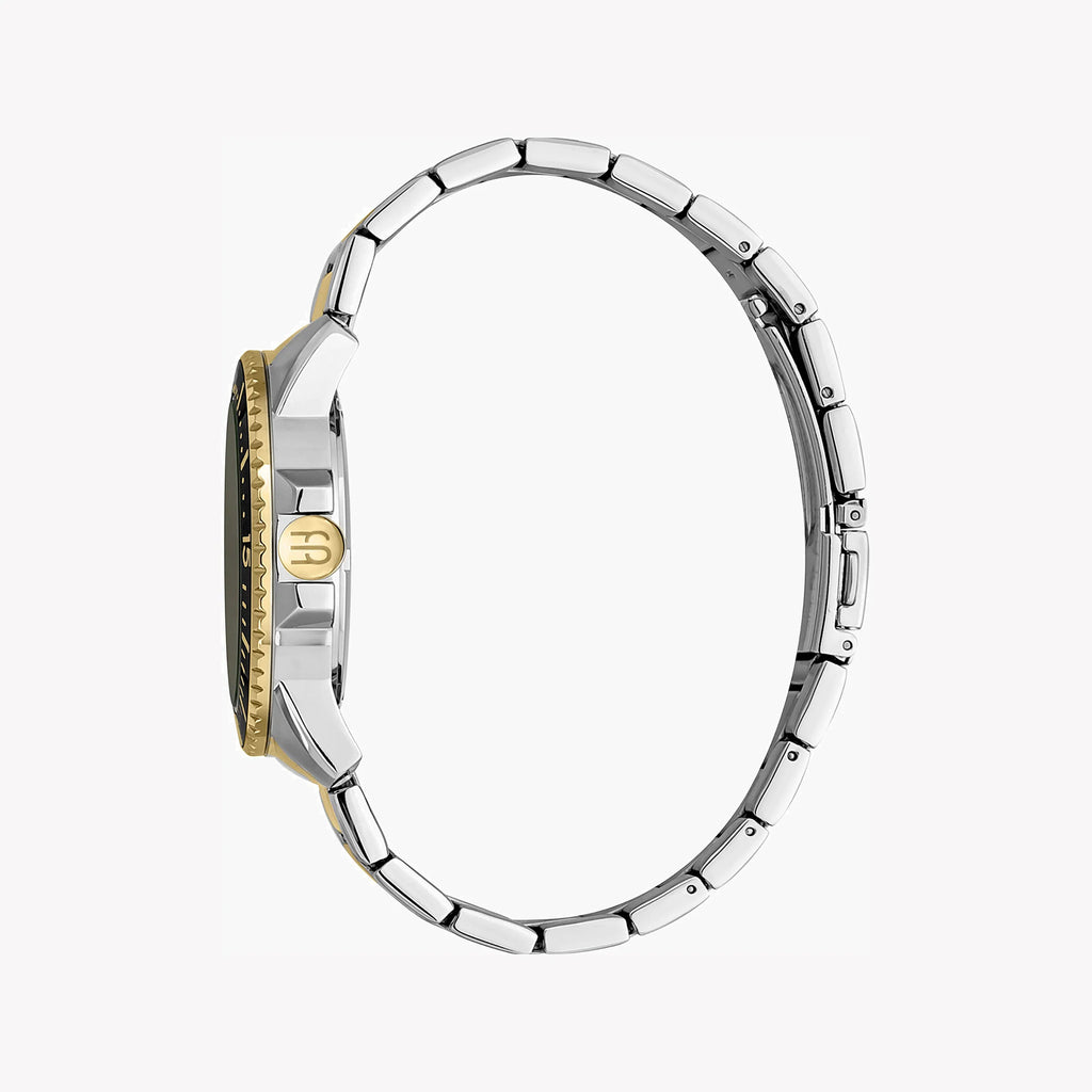 ESPRIT MEN'S ELEGANCE - SILVER & GOLD STAINLESS STEEL WATCH WITH BLACK DIAL