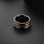 ZINK Men's Rose Gold & Black Stainless Steel Ring | ZJRG040RG