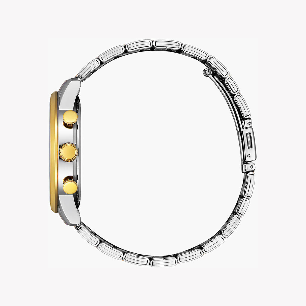 CITIZEN AN8059-56L - ELEGANT TIMEKEEPER: MEN'S QUARTZ CHRONOGRAPH WITH STUNNING BLUE DIAL