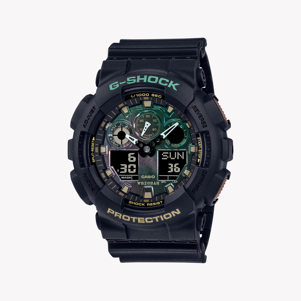 CASIO G-SHOCK GA-100RC-1ADR ADVENTURE READY - MEN'S ULTIMATE BLACK RESIN SPORT WATCH