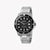 ESPRIT MEN'S SILVER STAINLESS STEEL TIMEPIECE - ELEGANT BLACK DIAL 42MM WATCH