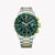 CITIZEN AN3689-55X DYNAMIC TIMEPIECE - STRIKING GREEN DIAL & STAINLESS STEEL BRACELET