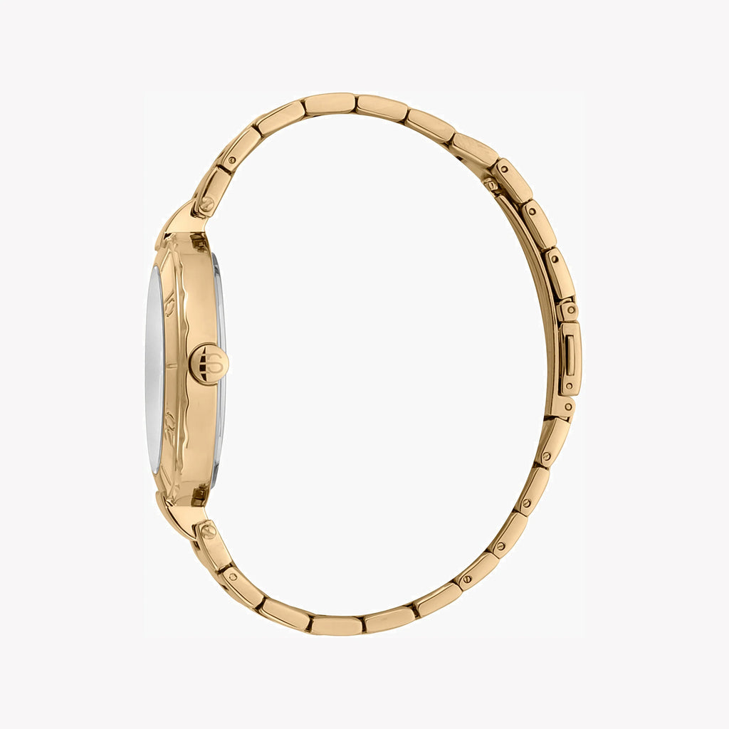 ESPRIT Women's Watch with Gold Stainless Steel Case and Gold Stainless Steel Band