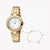 ESPRIT Women's Watch with Gold Stainless Steel Case and Gold Stainless Steel Band