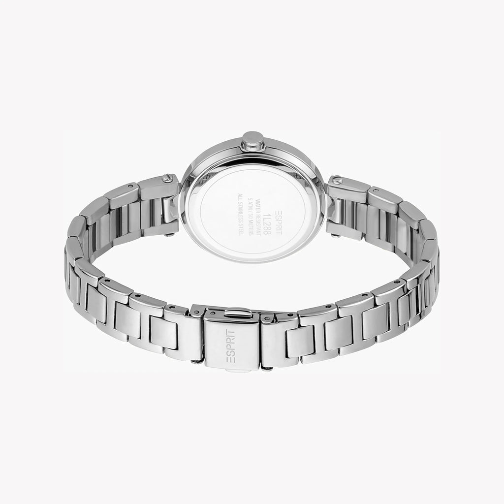 ESPRIT Women's Watch with Silver Stainless Steel Case and Silver Stainless Steel Band