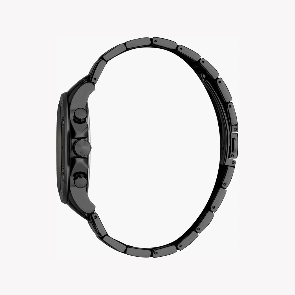 JUST CAVALLI BLACK ALLOY STEEL - SOPHISTICATED MEN'S TIMEPIECE WITH ELEGANT DESIGN