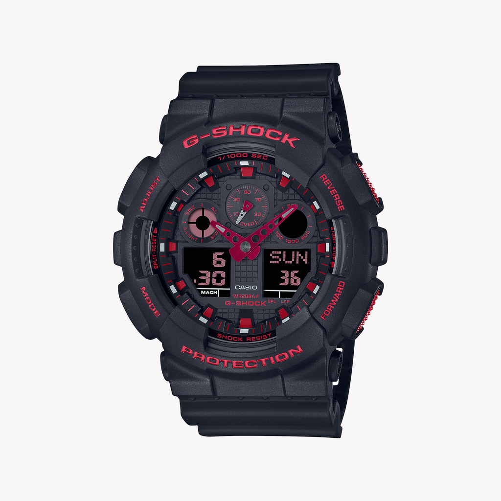 CASIO G-SHOCK GA-100BNR-1ADR - ADVENTURER'S PRIDE MEN'S WATCH WITH STRIKING BLACK AESTHETIC