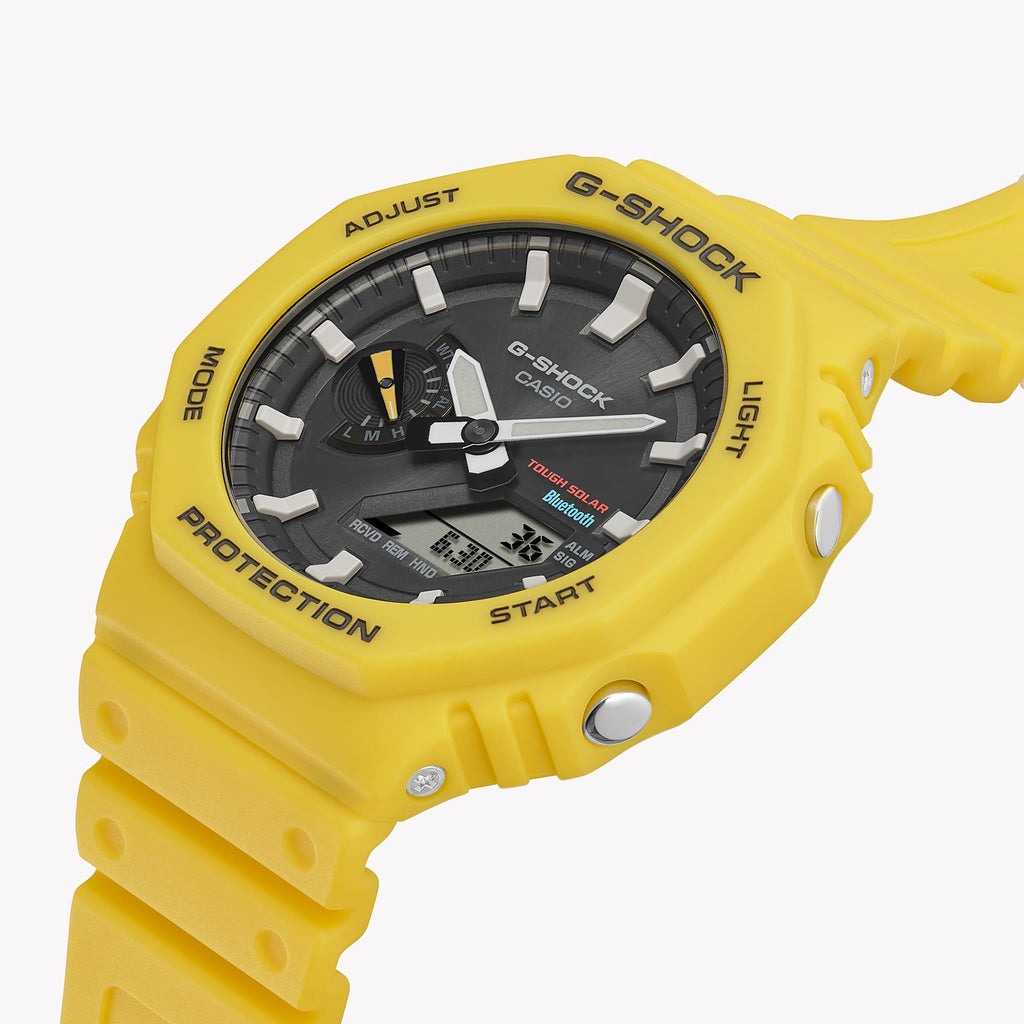 CASIO G-SHOCK GA-B2100C-9ADR OAK BOLD - MEN'S RESILIENT TIMEPIECE WITH YELLOW DESIGN