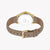 ESPRIT Women's Watch with Silver Stainless Steel Case and Beige Leather Band
