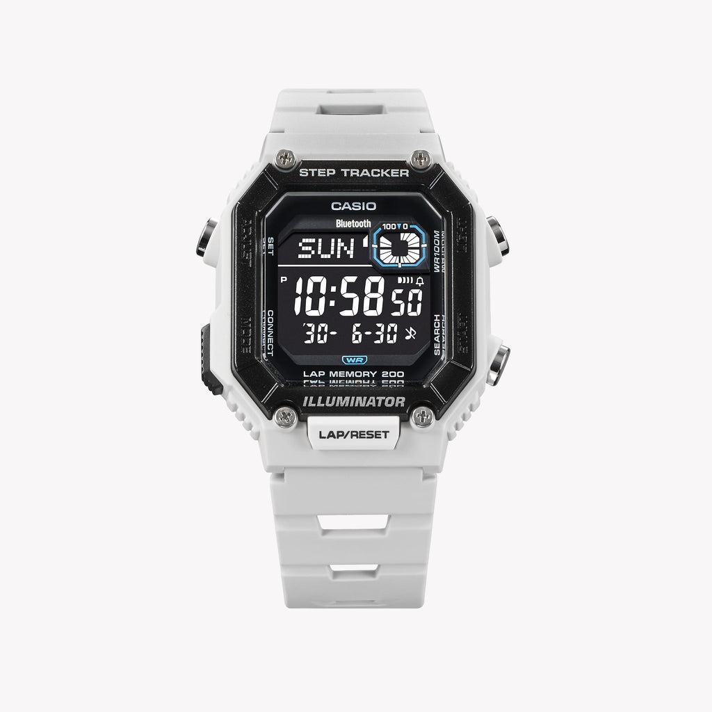 CASIO WS-B1000-8BVDF ACTIVE-LIFESTYLE SMARTWATCH - STYLISH WHITE RESIN WITH BLUETOOTH CONNECTIVITY