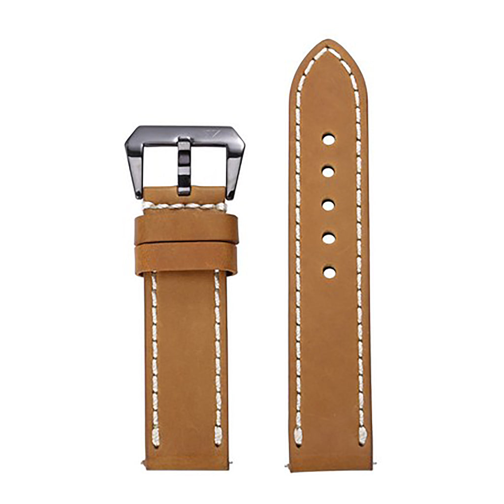 ZLB003KB-24 Zink Thick Genuine Leather Strap Outlet
