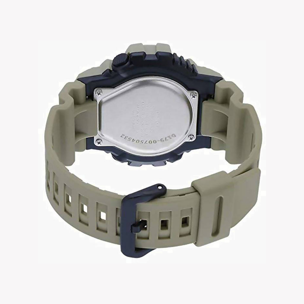 CASIO HDC-700-3A3VDF RUGGED ELEGANCE - SPORTY MEN'S WATCH WITH BEIGE RESIN BAND
