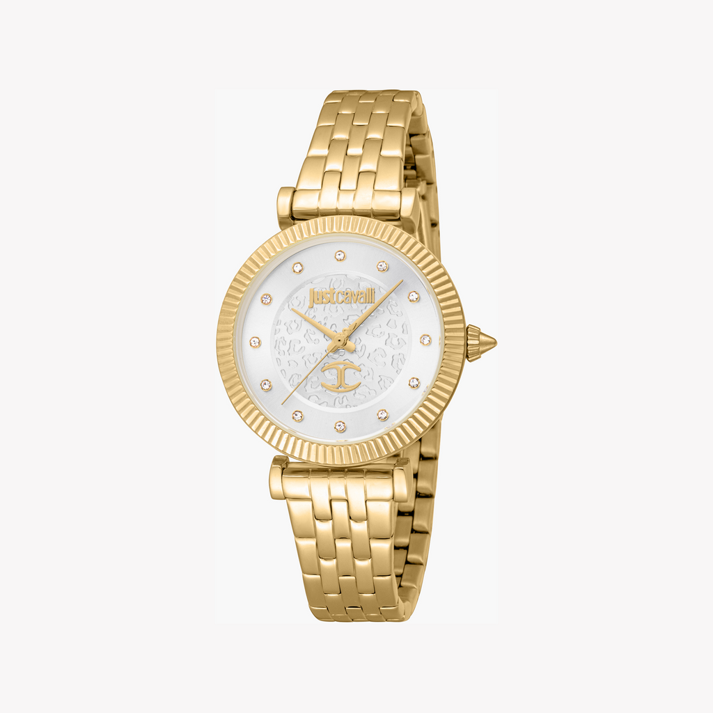 JUST CAVALLI JC1L266M0025 GOLDEN WHIMSY - STYLISH WOMEN'S WATCH WITH SILVER DIAL