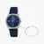 ESPRIT Women's Watch with Silver Stainless Steel Case and Blue Leather Band