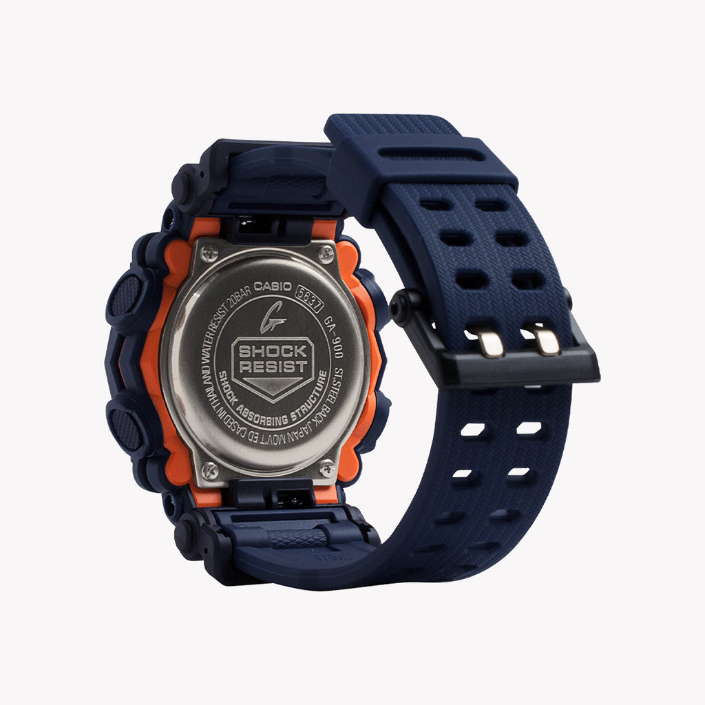 CASIO G-SHOCK GA-900-2ADR DYNAMIC STYLE - RUGGED BLUE & BLACK MEN'S WATCH