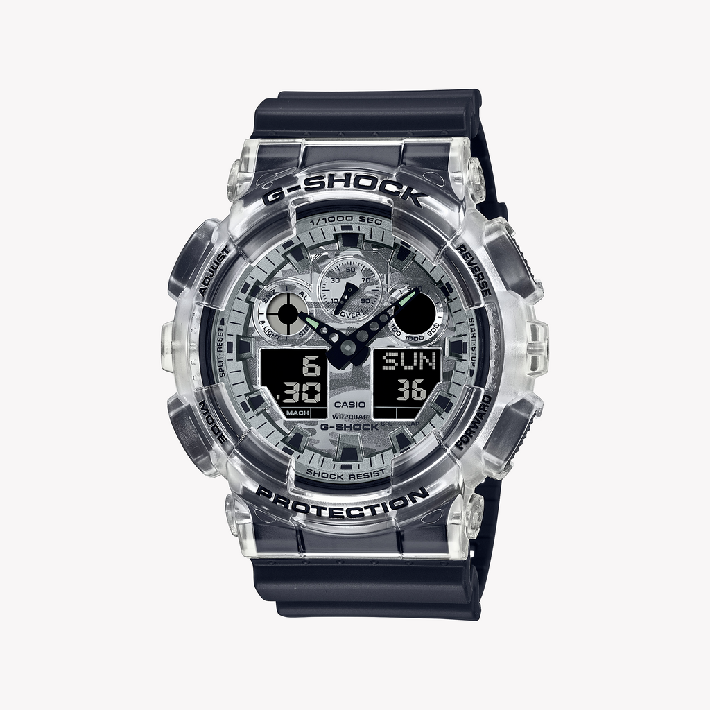 CASIO G-SHOCK GA-100SKC-1ADR CAMO POWER - MENS SPORTY RESILIENT TIMEPIECE
