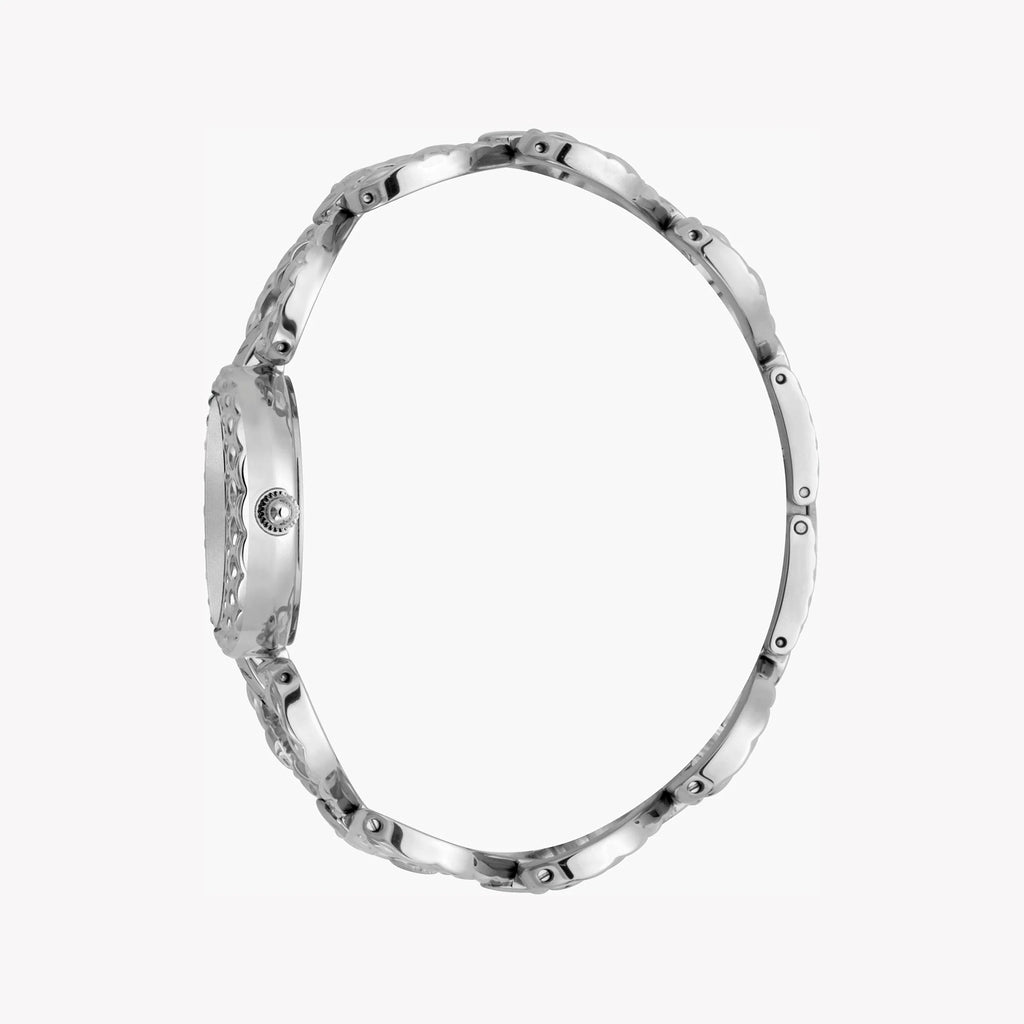 JUST CAVALLI Women's Watch with Silver Stainless Steel Case and Silver Stainless Steel Band