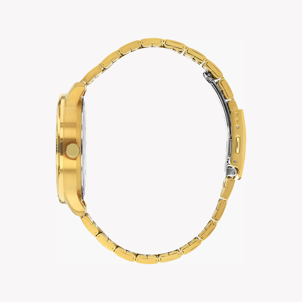 CITIZEN DZ0052-51E - BOLDLY SOPHISTICATED BLACK & GOLD MEN'S WATCH