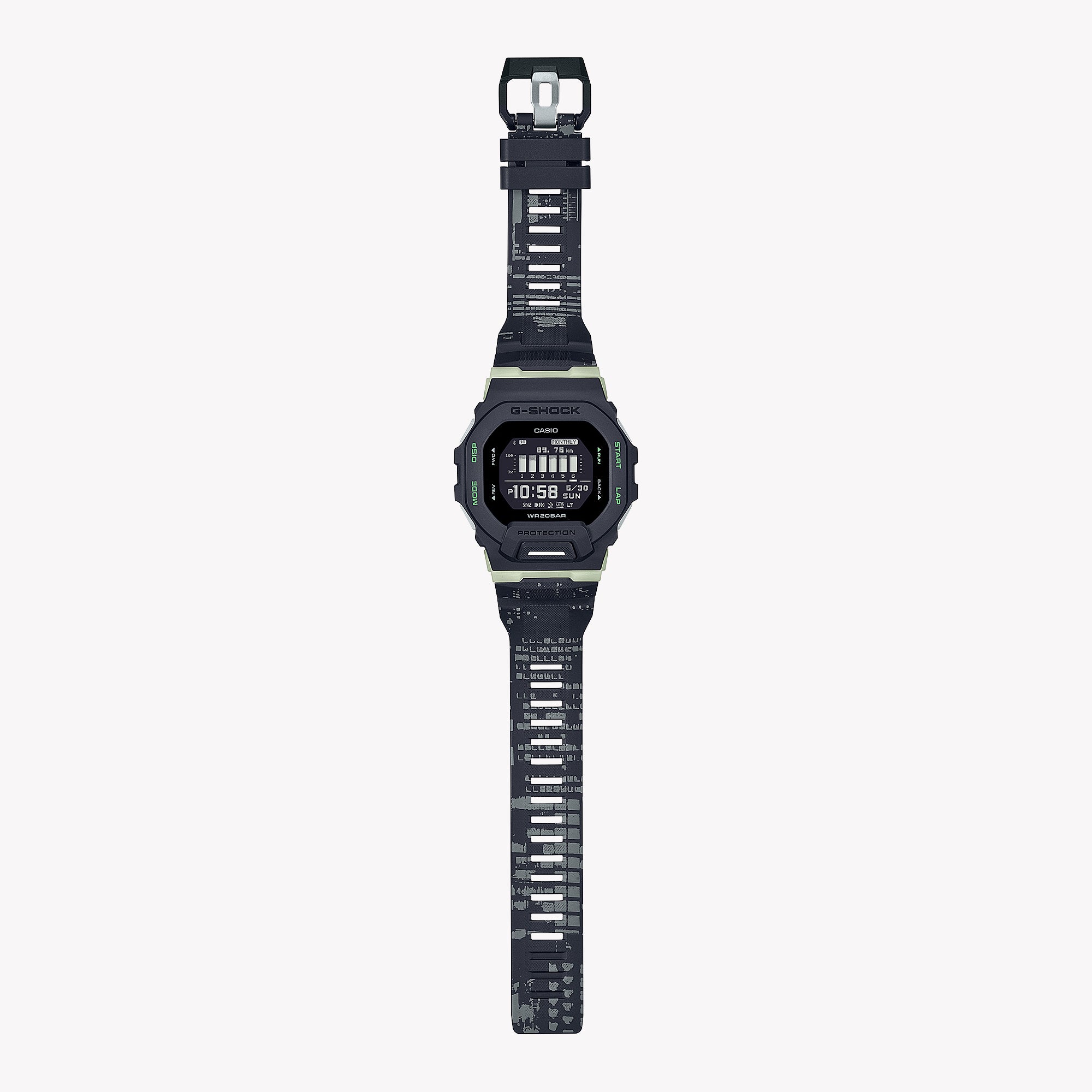 CASIO G-SHOCK GBD-200LM-1DR BOLD ADVENTURER - MEN'S SPORTY SMARTWATCH with black resin band and digital dial