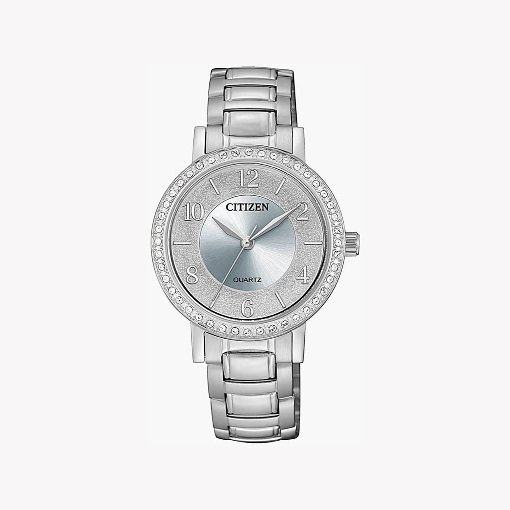 CITIZEN EL3040-55L CHIC PRECISION - ELEGANT SILVER TIMEPIECE FOR THE MODERN WOMAN