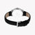 ESPRIT Women's Watch with Silver Stainless Steel Case and Black Leather Band