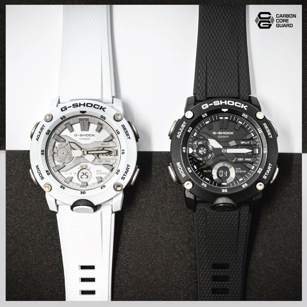 CASIO G-SHOCK GA-2000S-7ADR ADVENTURE READY - STYLISH WHITE MEN'S WATCH WITH SHOCK RESISTANCE