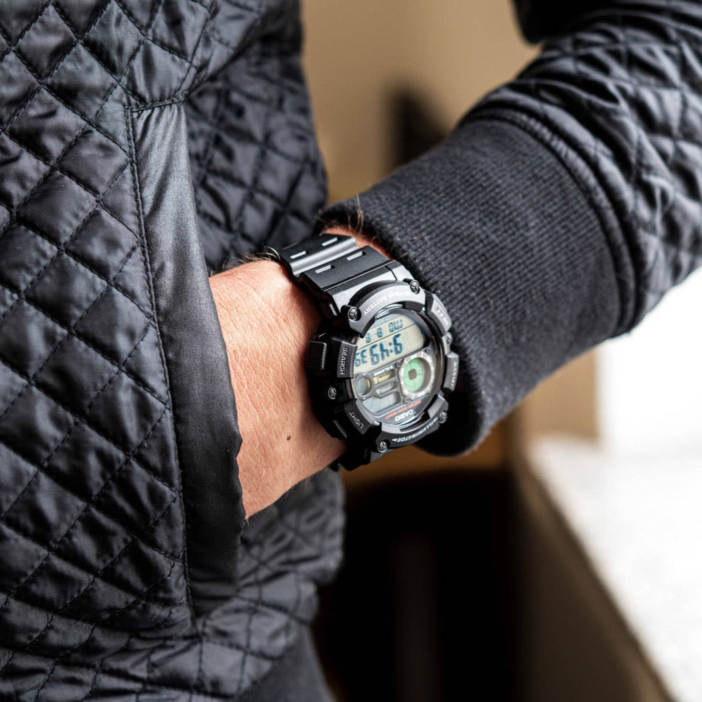 CASIO WS-1500H-1AVDF SPORTY ADVENTURER - MEN'S RUGGED DIGITAL WATCH with Black Resin Band and Bold Design