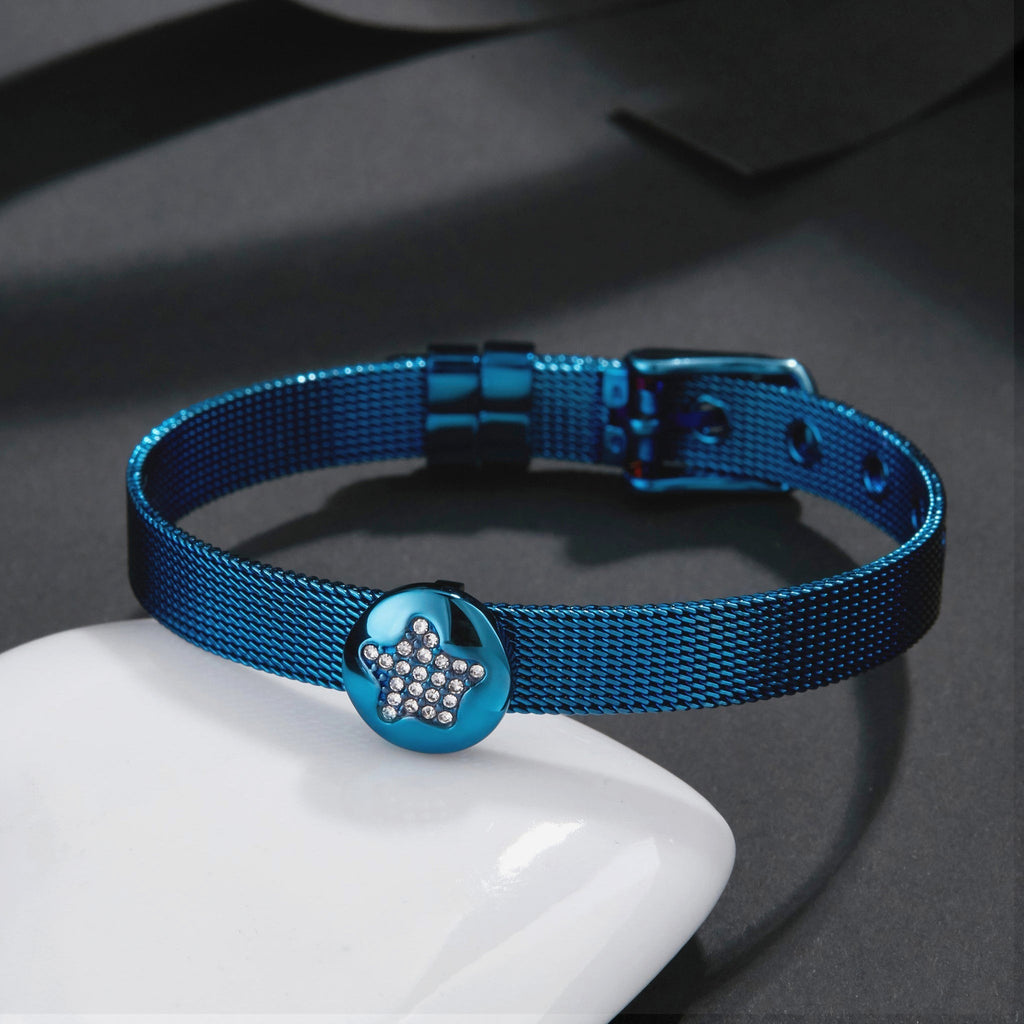 ZINK Women's Blue Stainless Steel Bracelet | ZFBR001BL8