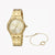 JUST CAVALLI Women's Watch with Gold Stainless Steel Case and Gold Stainless Steel Band