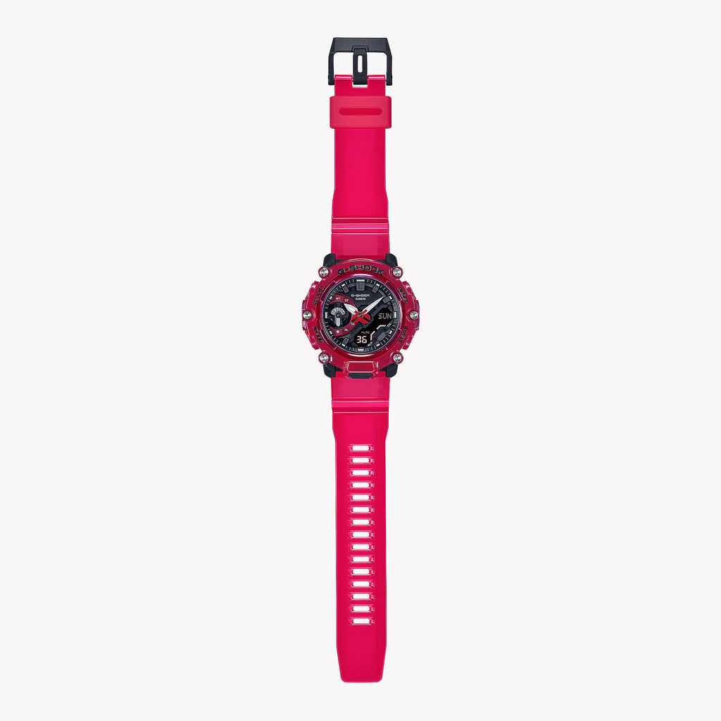 CASIO G-SHOCK GA-2200SKL-4ADR - CHIC RESILIENCE MEN'S WATCH WITH PINK CASE & DIGITAL DIAL