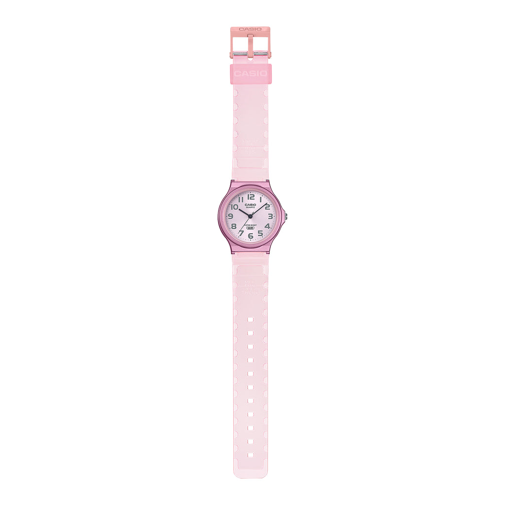 CASIO MQ-24S-4BDF PINK VIBRANCE - PLAYFUL & LIGHTWEIGHT Women's Watch with resin band and white dial