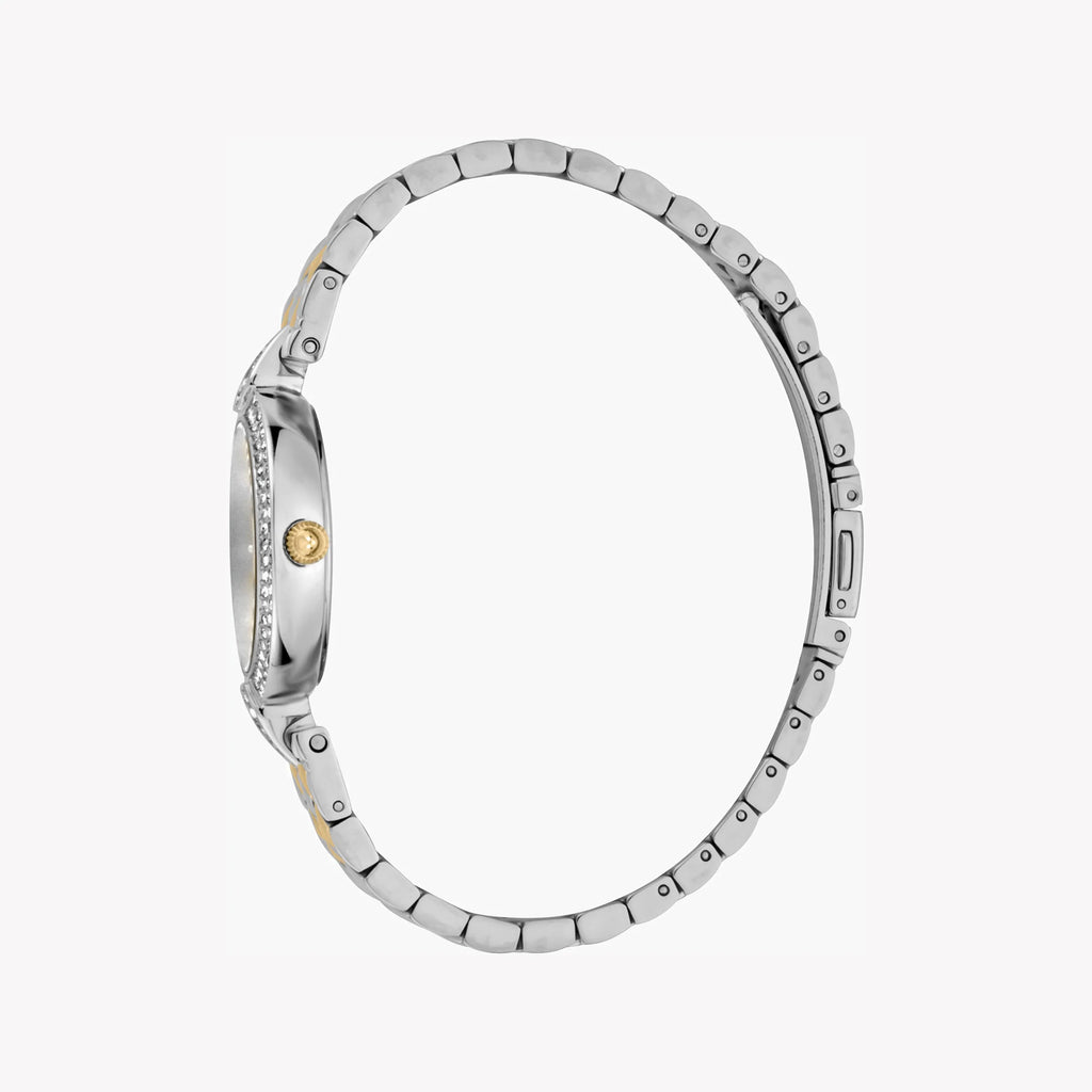 JUST CAVALLI Women's Watch with Silver Stainless Steel Case and Silver & Gold Stainless Steel Band