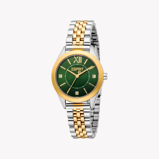 ESPRIT Women's Silver/Gold Watch | ES1L434M1065