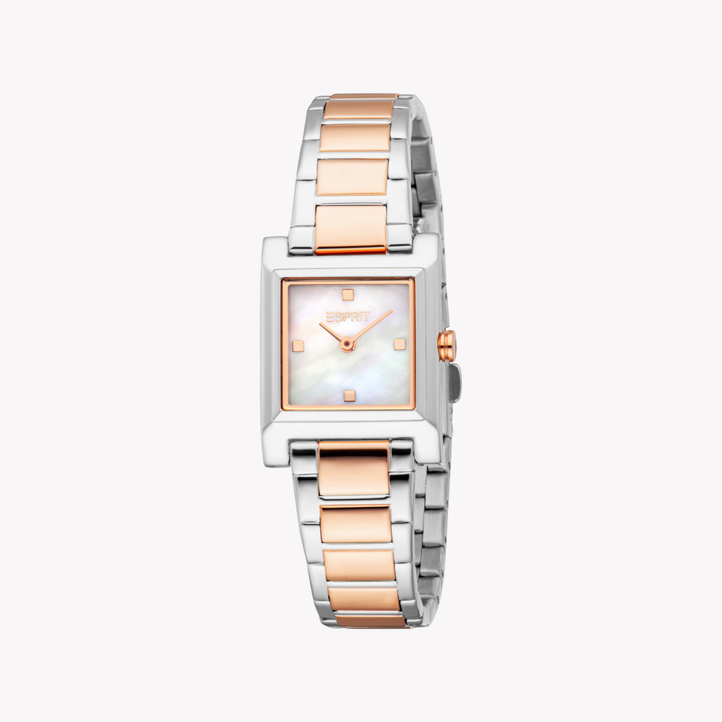 ESPRIT Women's Silver/Rose Gold Watch | ES1L474M0065