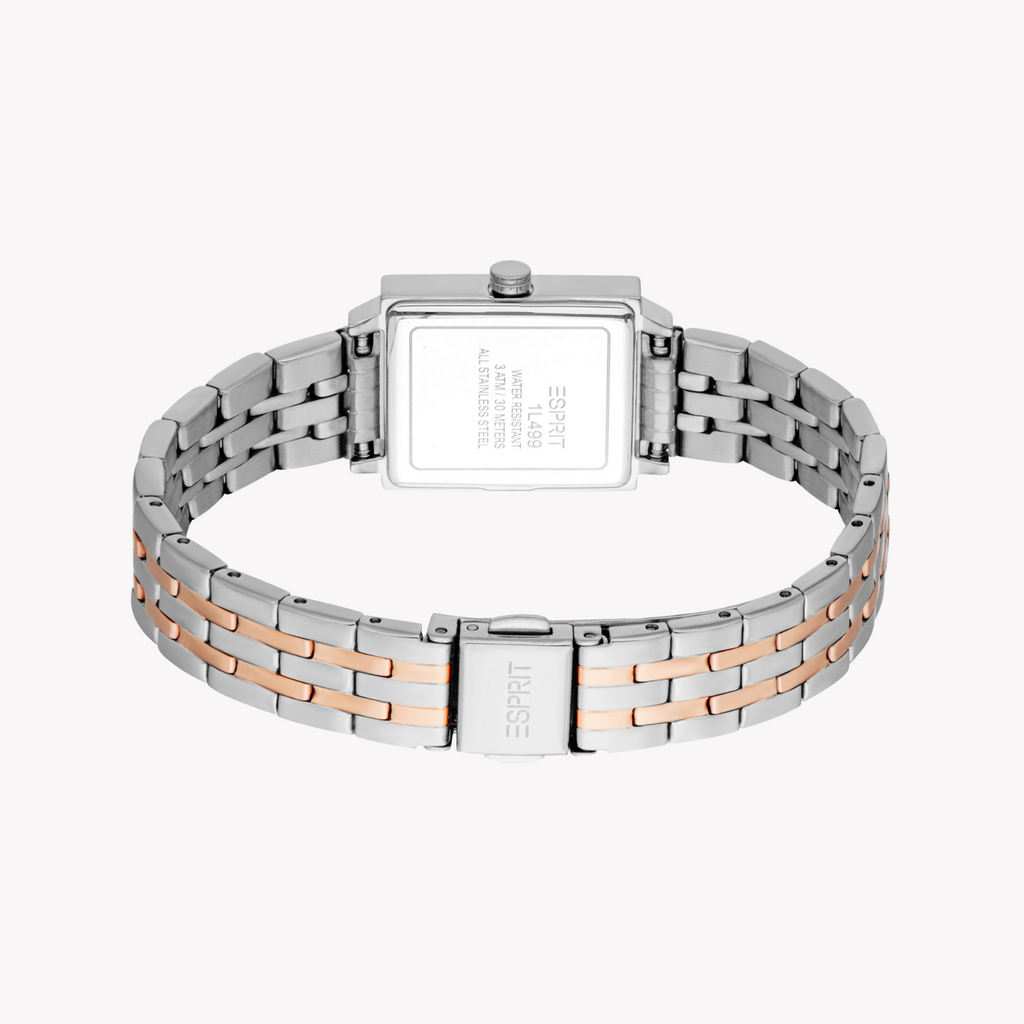 ESPRIT Women's Silver/Rose Gold Watch | ES1L499M0065