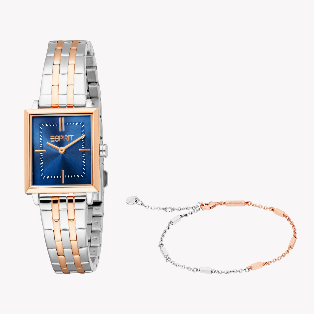 ESPRIT Women's Silver/Rose Gold Watch | ES1L499M0065