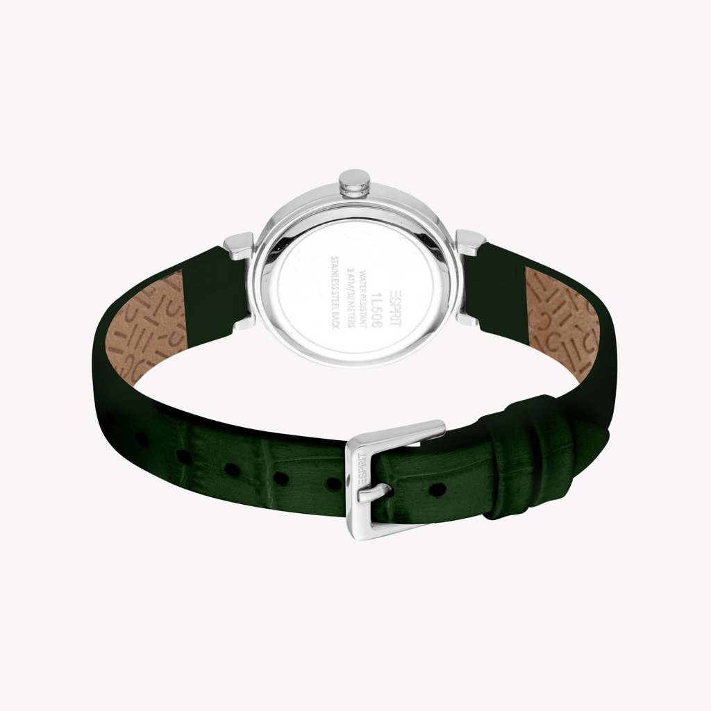 ESPRIT Women's Silver/Green Watch | ES1L506L0015