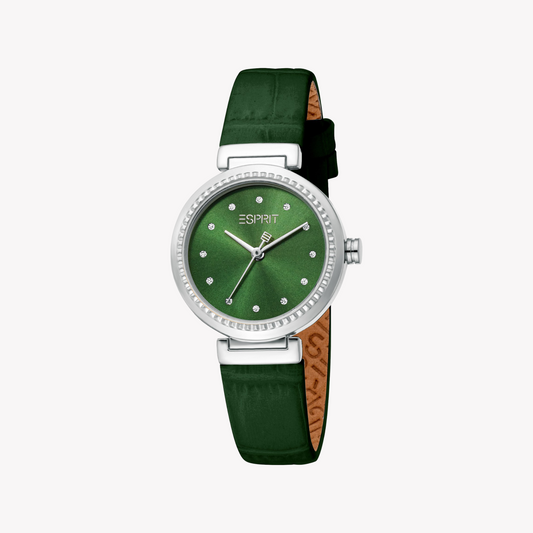 ESPRIT Women's Silver/Green Watch | ES1L506L0015