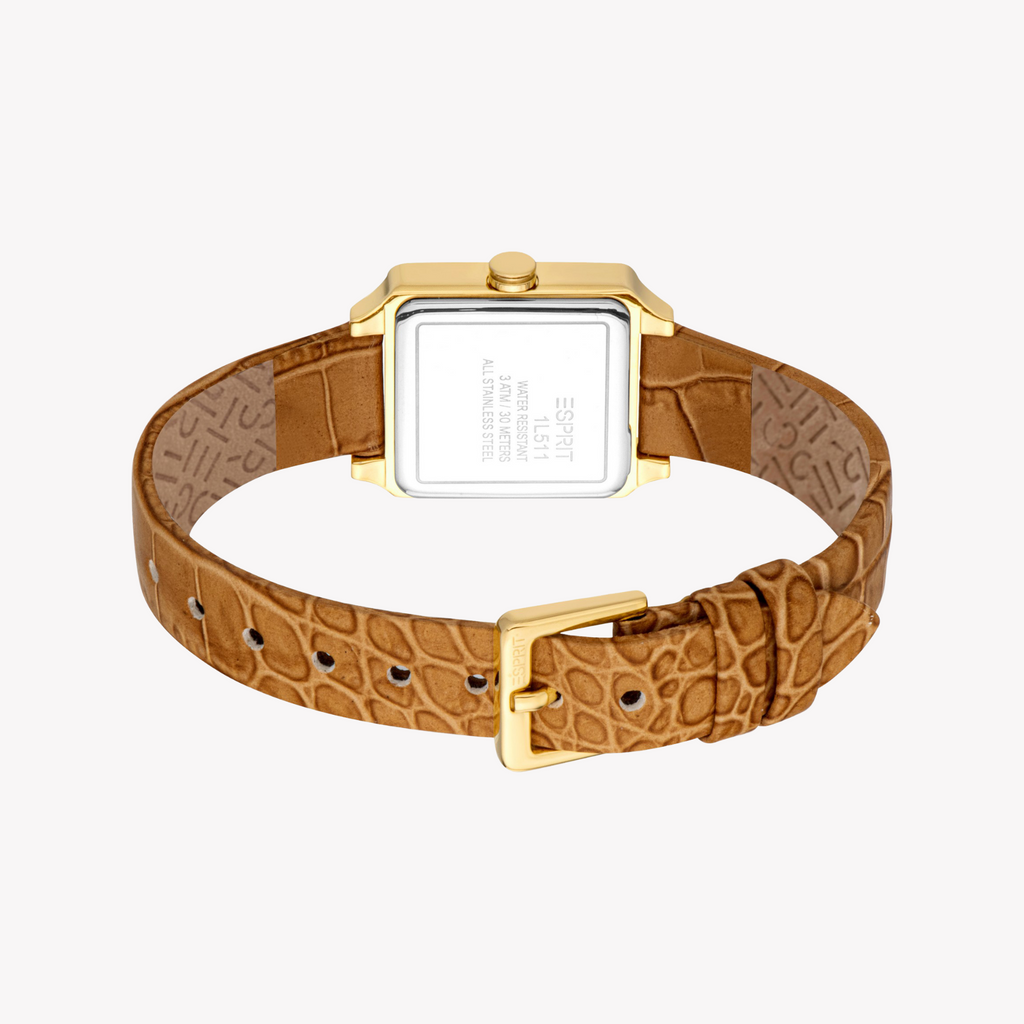 ESPRIT Women's Gold/Brown Watch | ES1L511L0025