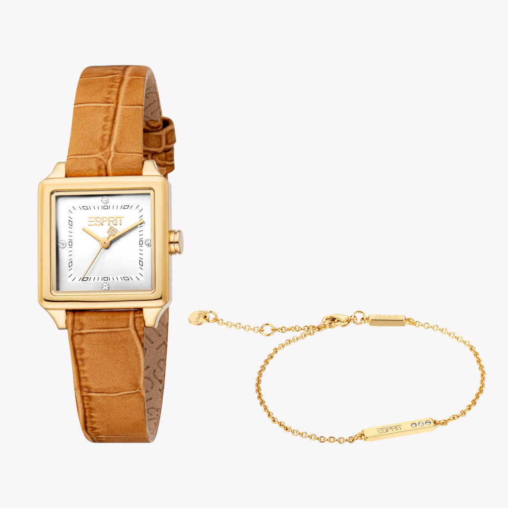 ESPRIT Women's Gold/Brown Watch | ES1L511L0025