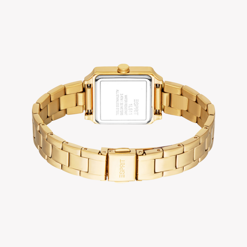 ESPRIT Women's Gold/Green Stainless Watch | ES1L511M0045