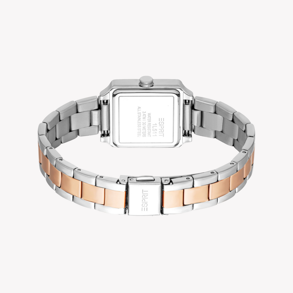 ESPRIT Women's Silver/Rose Gold Watch | ES1L511M0075