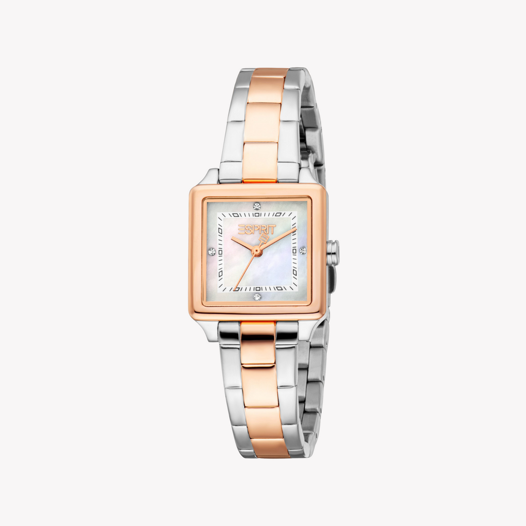 ESPRIT Women's Silver/Rose Gold Watch | ES1L511M0075