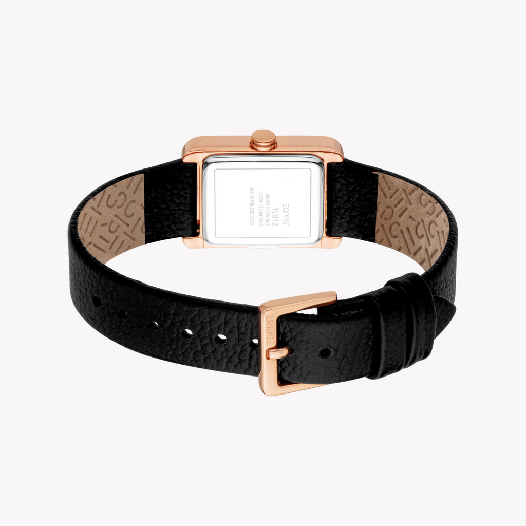 ESPRIT Women's Rose Gold/Black Watch | ES1L512L0025