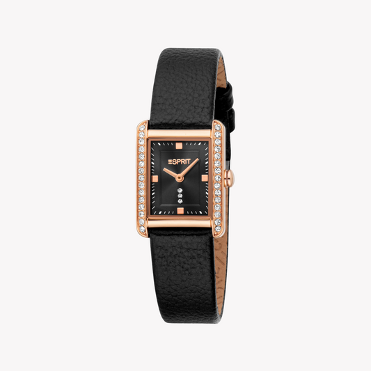 ESPRIT Women's Rose Gold/Black Watch | ES1L512L0025