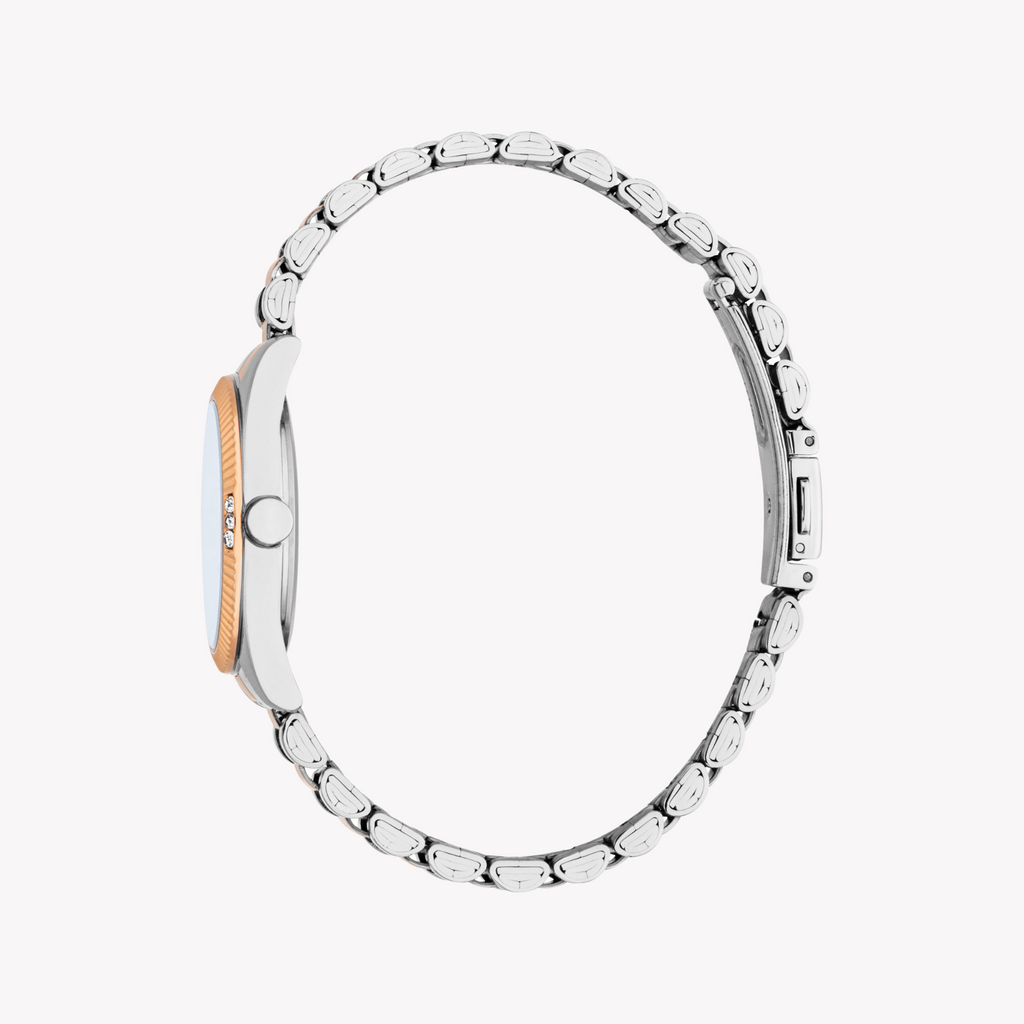 ESPRIT Women's Silver/Rose Gold Watch | ES1L515M0075