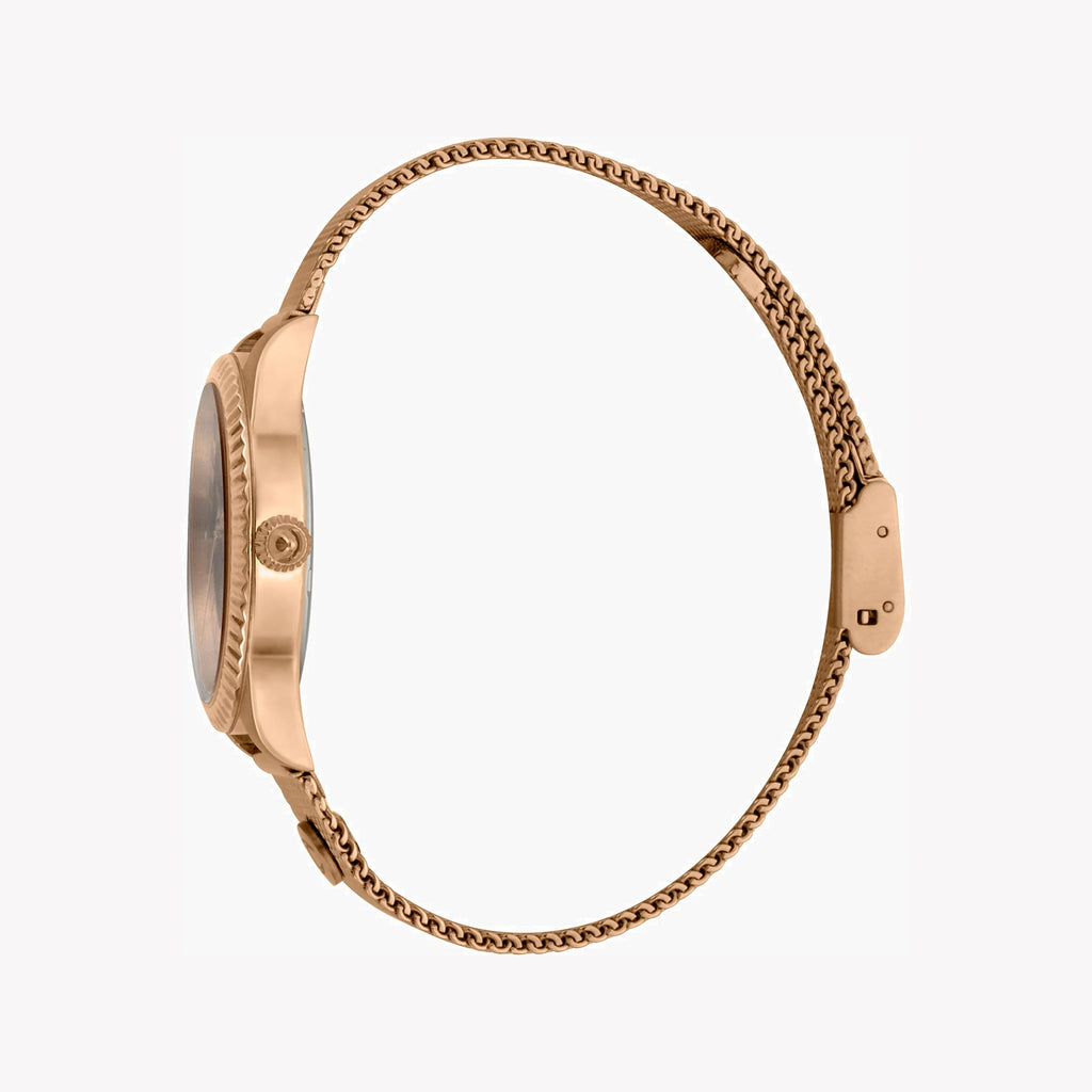 JUST CAVALLI Women's Watch with Rose Gold Stainless Steel Case and Rose Gold Stainless Steel Band