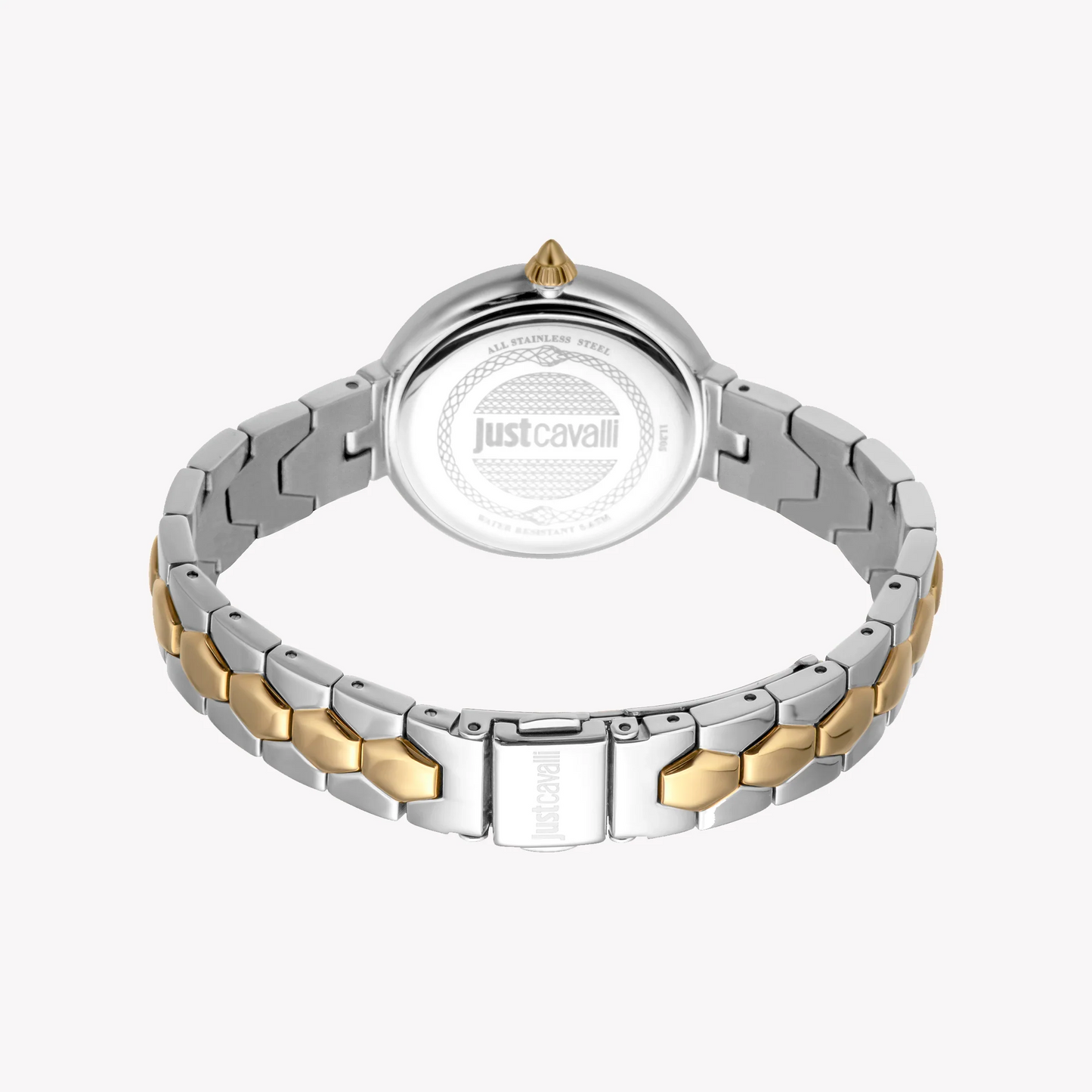 Just Cavalli Two Tone Silver & Gold Stainless Steel Women's Watch